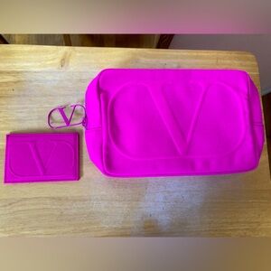 Valentino Card Holder and Makeup Bag
